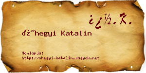 Óhegyi Katalin névjegykártya
